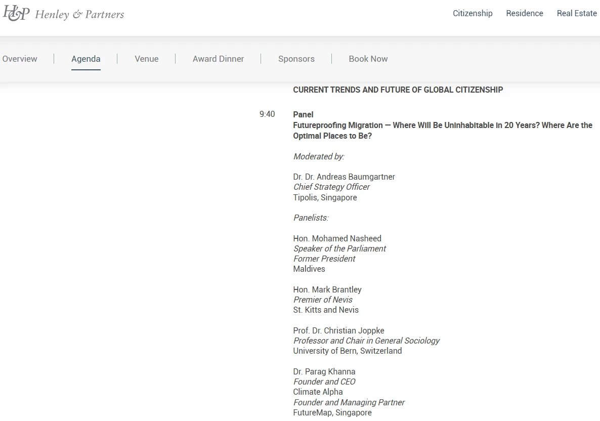 AndreasKemper's tweet image. H&amp;amp;P Conference Dubai 2023: When representatives of #private_city projects, CBI programs, and the Premier of #Nevis, Mark Brantley, come together at the same conference, the question arises whether the foundations for projects like #Destiny were already being laid in this context.