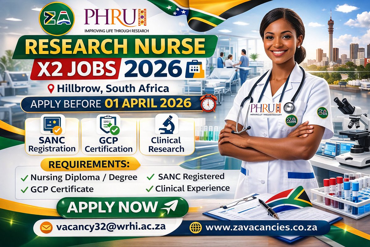 MzansiJobswall's tweet image. New Healthcare Job 2026

✔ Nursing / Healthcare Role
✔ South Africa
✔ Apply before deadline

Apply here 👇
zavacancies.co.za

#JobsSA #NursingJobs #HealthcareJobs #Vacancies