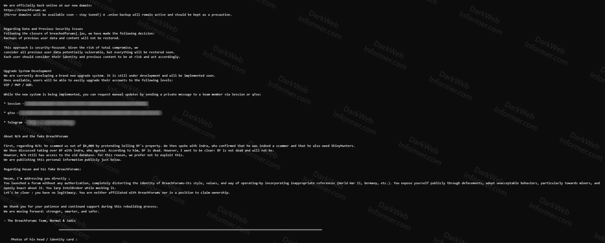 Dark Web Informer tweet media