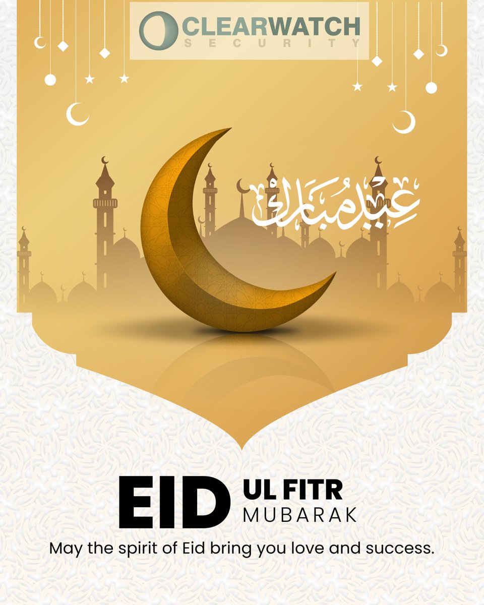 ClearWatch's tweet photo. Eid Mubarak! Wishing everyone celebrating peace, joy, and countless blessings. 

May this special day bring happiness to you and your loved ones.

#EidMubarak https://t.co/F2o7GOt2Q7