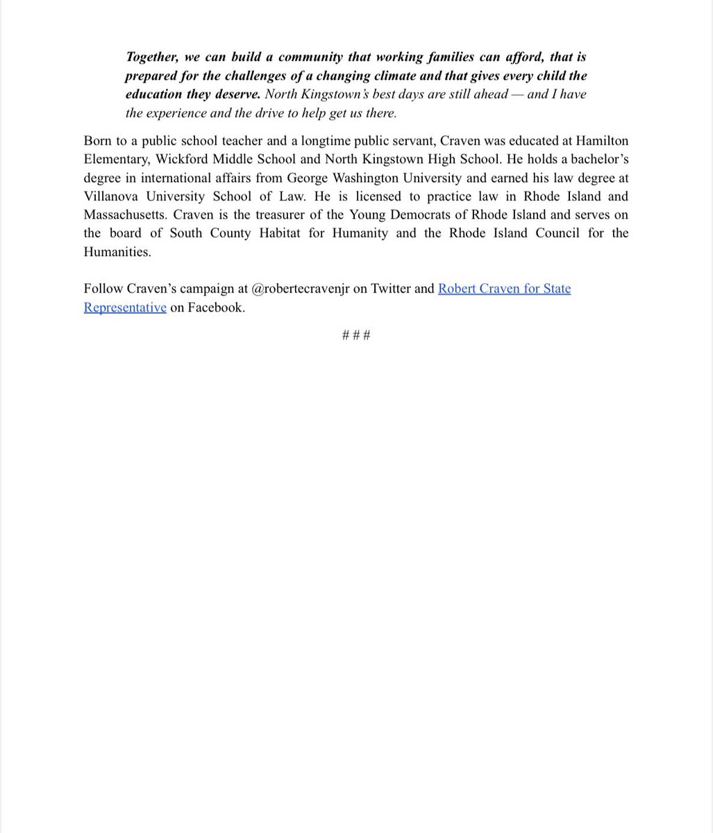 Robert Craven, Jr. tweet media