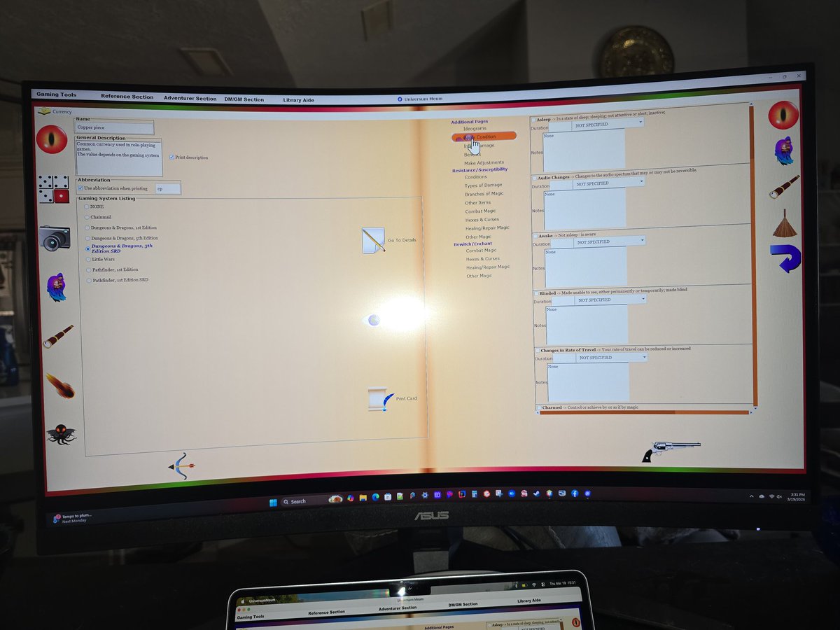 NappinGinger's tweet photo. Left is 32" curved (windows)
Center is 13" Mac
Right is both together.
I finally have the scaling right, I think.
.@NappinGinger https://t.co/f8V8UaY52h