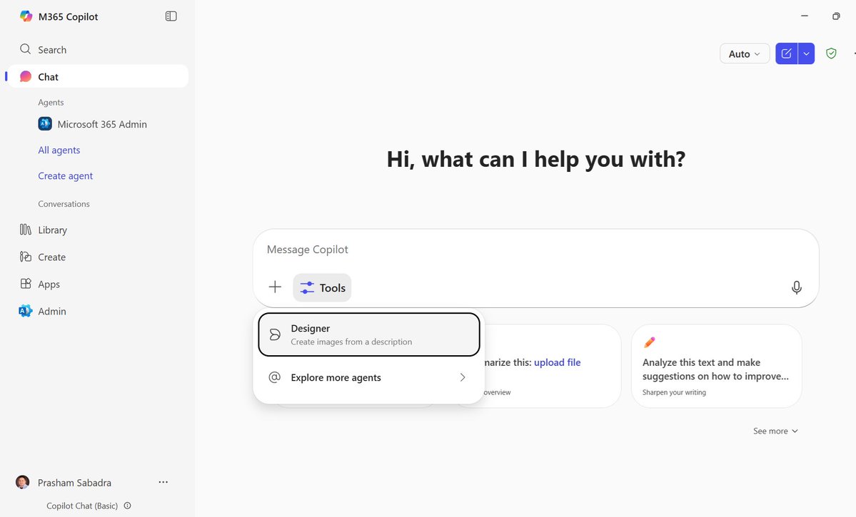 Sharing a small but important feature update for Copilot for Microsoft 365

Feature Update: Copilot New Feature – Designer tools in Copilot
knowledge-junction.in/2026/03/20/cop…

We have a very good Copilot learning series knowledge-junction.in/category/micro…

#m365 #microsoft365 #o365 #office365 #copilot