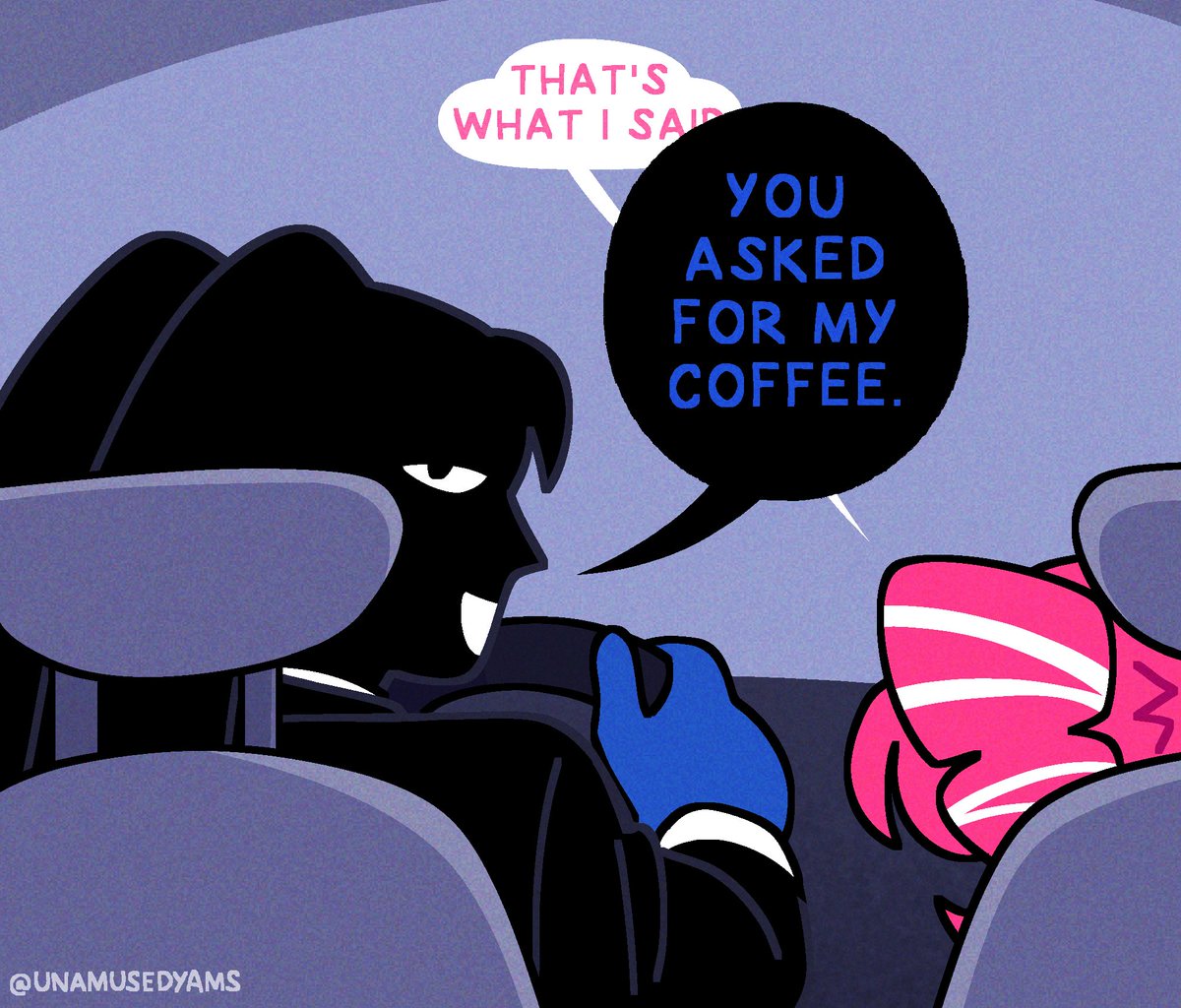 unamusedyams's tweet image. Carpooling (Part 1) #anothercup