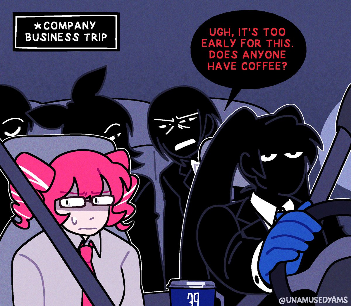 unamusedyams's tweet image. Carpooling (Part 1) #anothercup