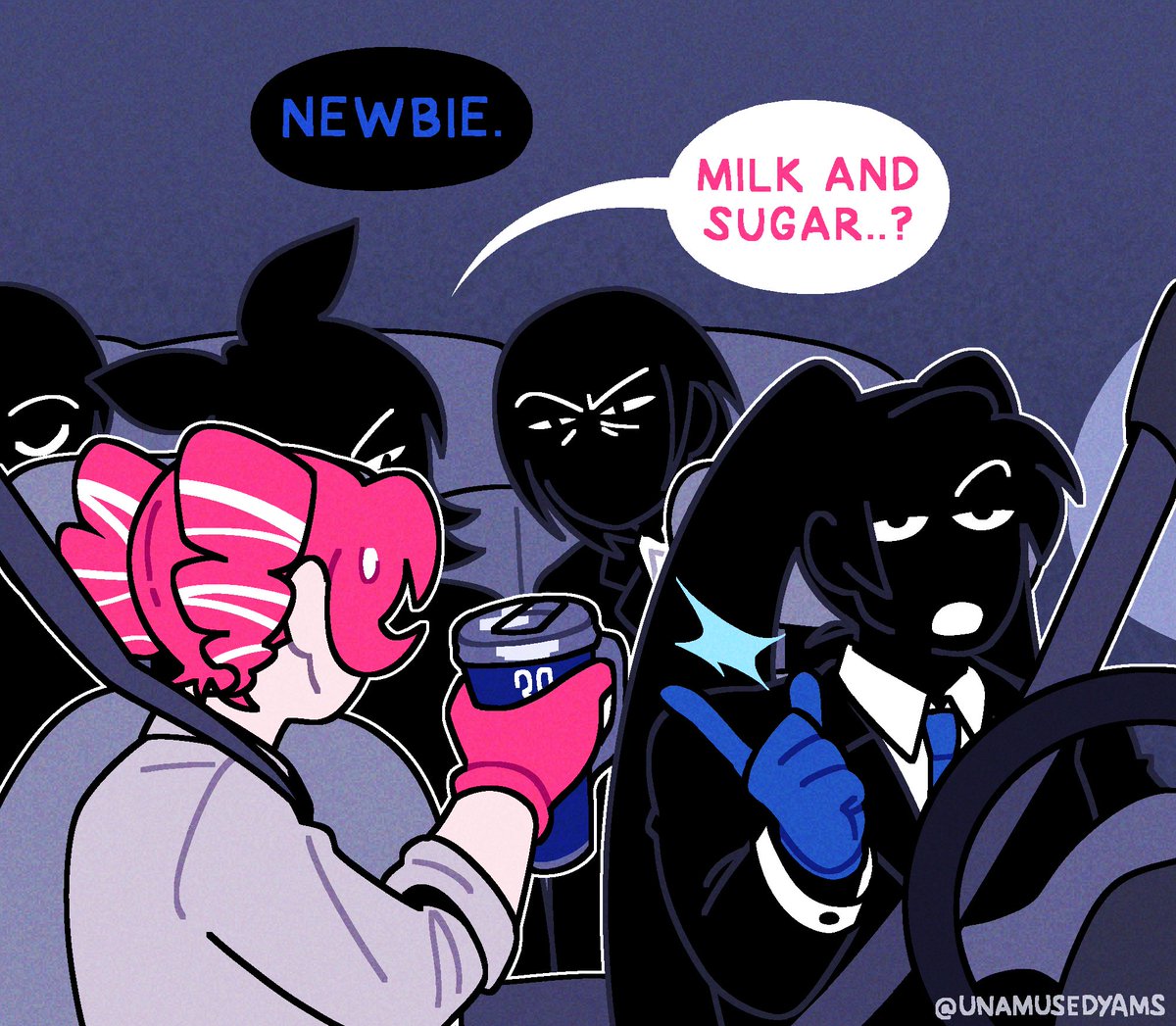 unamusedyams's tweet image. Carpooling (Part 1) #anothercup