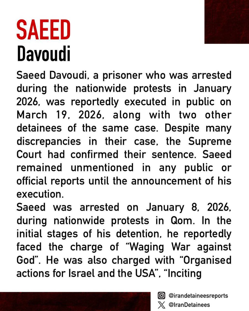 Iran Detainees Report tweet media