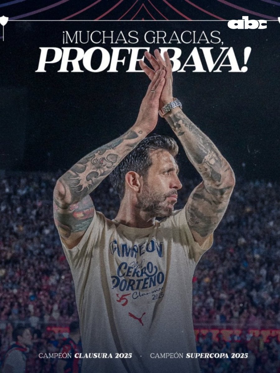 ABCDeportes's tweet photo. #CerroPorteño | AHORA 🚨

Cerro Porteño comunica oficialmente la salida de Jorge Bava como DT del primer equipo 🚨

#ABCDeportes #ElJuegoQueSentimos #730AM https://t.co/Gd2QV40GNU