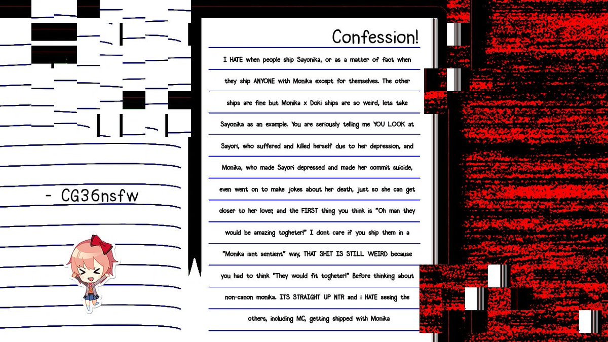 Doki Doki Literature Club Confessions tweet media