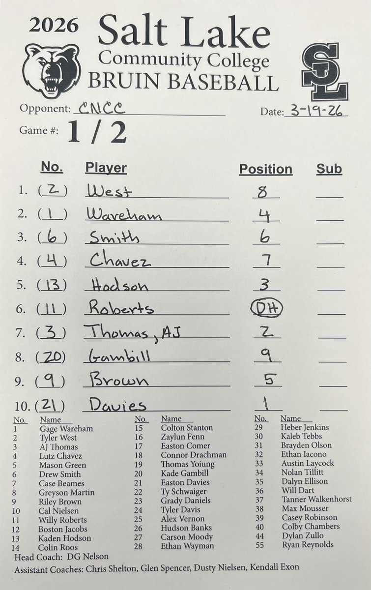 SLCC BASEBALL tweet media