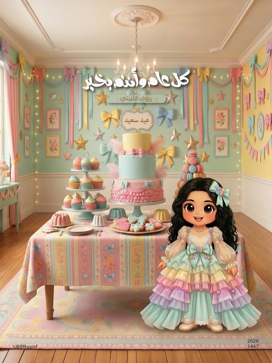 9Ryuof's tweet photo. كل عام وأنتم بخير 🌸💖✨
ستايل Fancy Nancy 🤩🎀 ✨🍭👑
#عيد_الفطر_١٤٤٧ه #عيد_الفطر 
@fatoomdes https://t.co/ZeigADDVjH