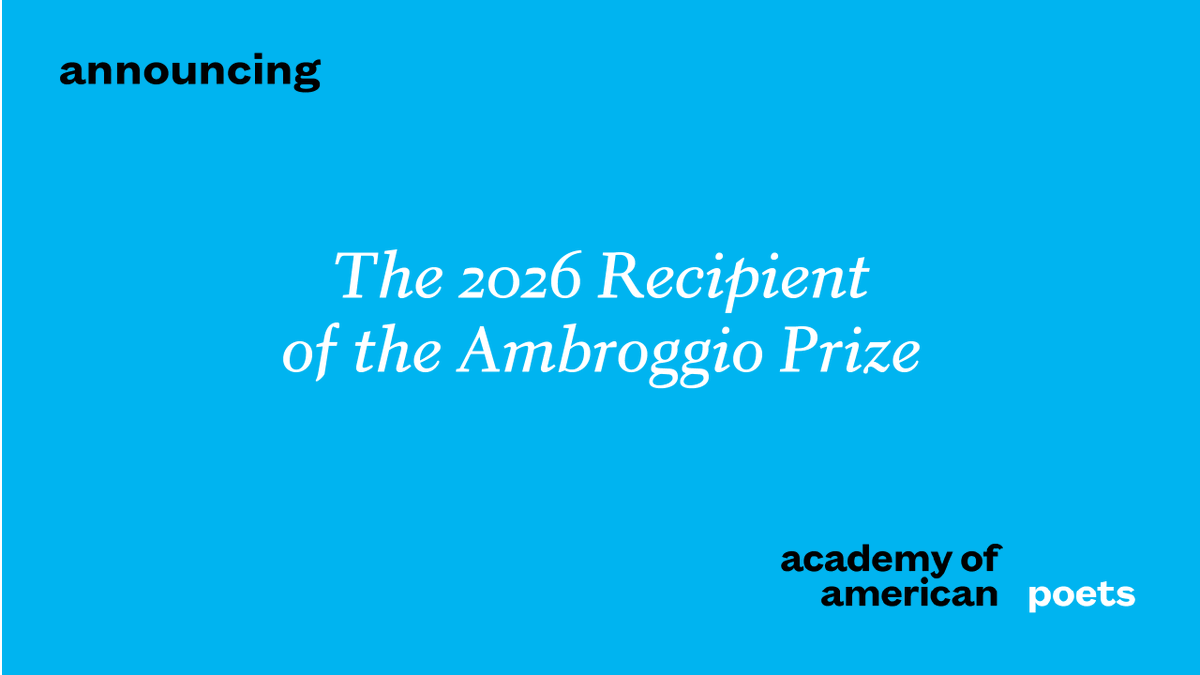 Academy of American Poets tweet media