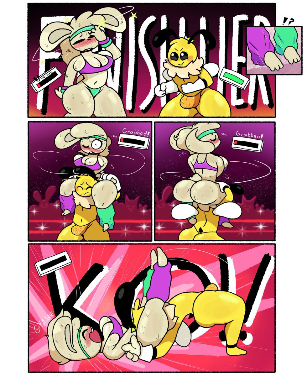 More backlog posting. One of my proudest works that holds up I think. Veroinca the bun fighting against Flynn the bee :3