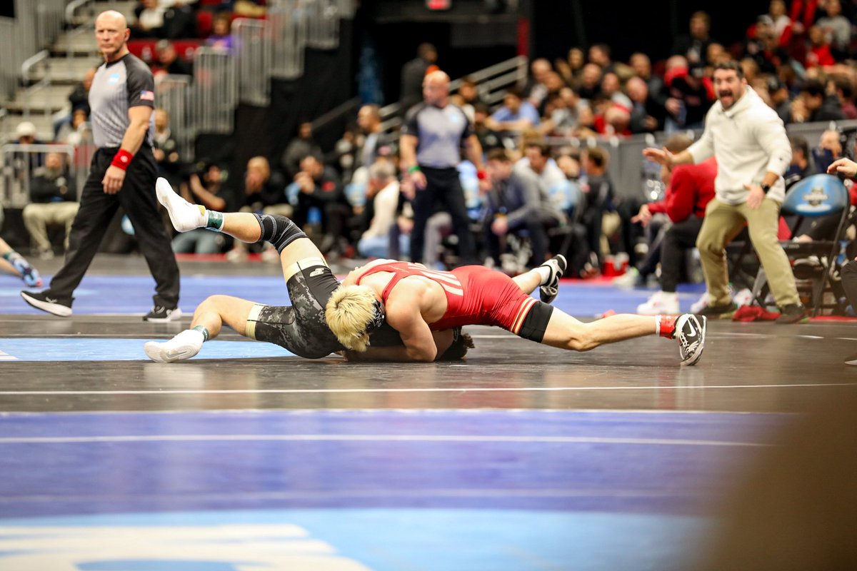 JacquelineCord's tweet photo. During MJ Gaitan’s match he had an insane throw where his opponent landed flat on his back. It was shocking and yet not surprising from someone like MJ. 

Here’s what Coach Metcalf had to say about his match:

“Man, it looked like a WWE hold, didn’t it? So that’s MJ. He actually was a little sloppy, but then was getting more solid and kind of ended up in a funky position. 

That’s what makes him special, is when an opportunity is there, he sees it and he takes it.“

@cyclonefanatic