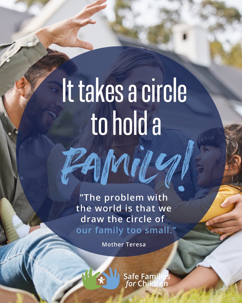 We believe the power behind the Safe Families' model is that we surround families with Circles of Support that offer not only access to resources but to family-like relationships!