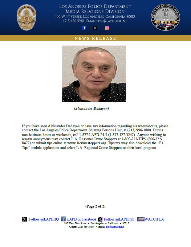 LAPD PIO tweet media