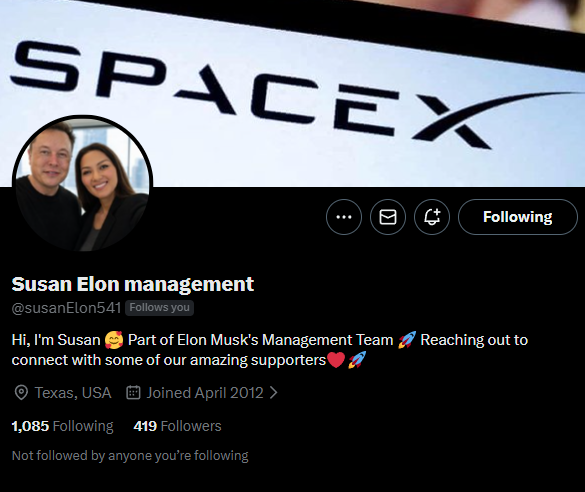 CelticKid67's tweet photo. @elonmusk This person says they know you, and trying to get people to invest online.
If you don't know them, they should be banned from the platform. https://t.co/dNIQMlbwwh