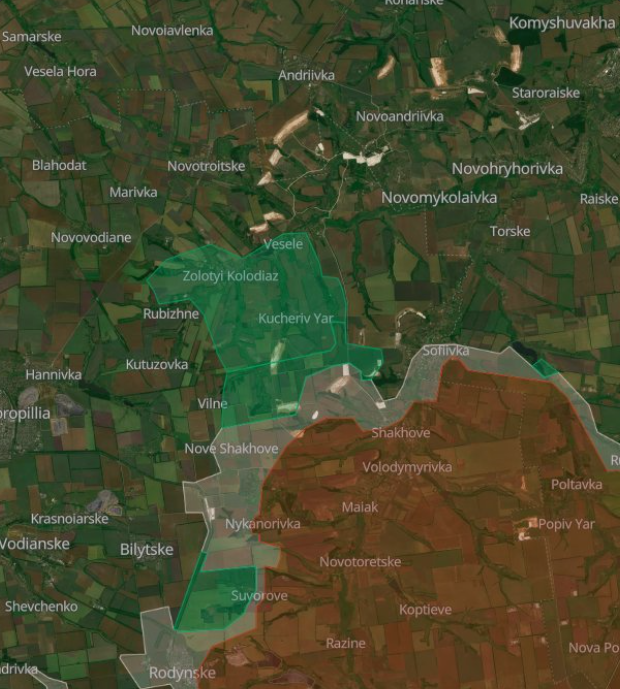 3. Direccion Dovropilia 
La situación es estable, las perdidas rusas siguen siendo altas, la capacidad de desplegar drones de Ucrania le da ventaja gracias a la visibilidad y precisión