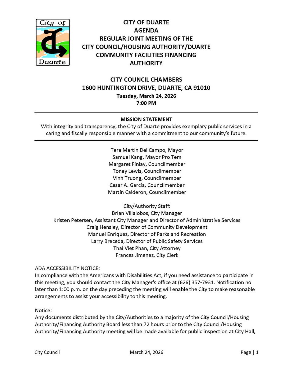 CityofDuarte tweet media