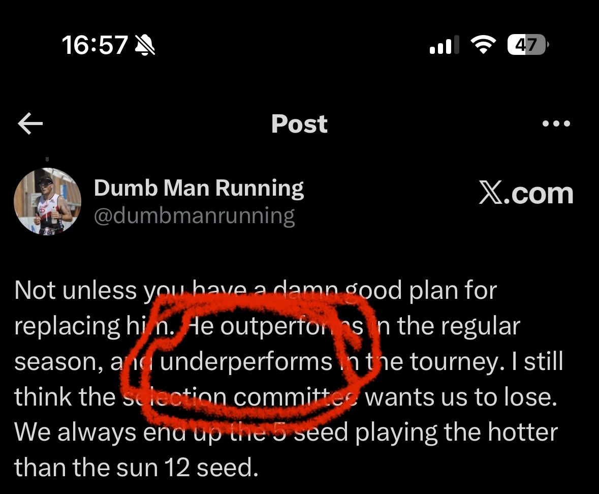 Dumb Man Running tweet media