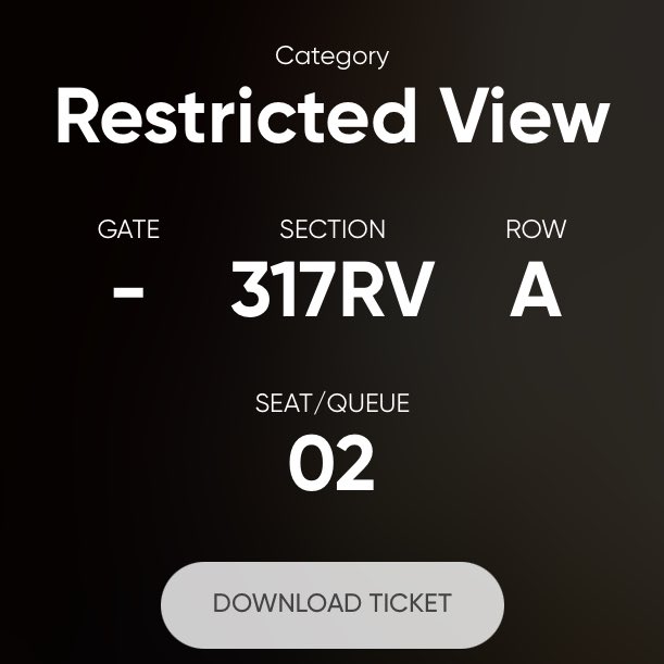hfzz05's tweet photo. i’m going to see Laufey in June 😭, and i got first row seats tho its RV, the view actually better than standing.. i almost bought standing tickets during general sales, but i figured live nation would release RV later so i’m really glad i waited.. https://t.co/oZ2n0T7saI
