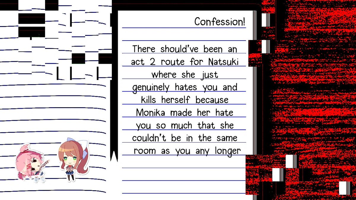 Doki Doki Literature Club Confessions tweet media