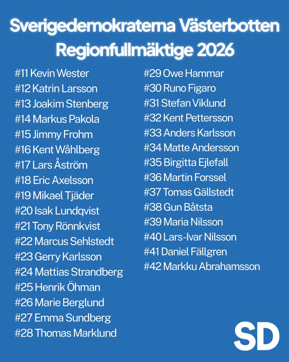 Sverigedemokraterna Västerbotten tweet media