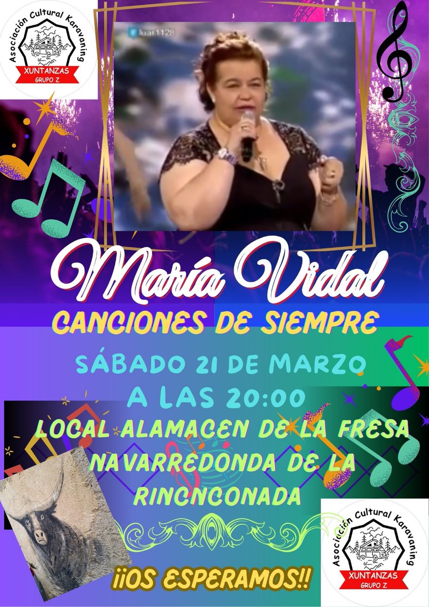 NavarredondaDLR's tweet photo. Este fin de semana nos visita el grupo de autocaravanas Xuntanza Grupo Z con actividades compartidas para todos. Y con la espectacular actuación de la cantante María Vidal. Gracias por visitarnos. https://t.co/eAhvh6aFoM