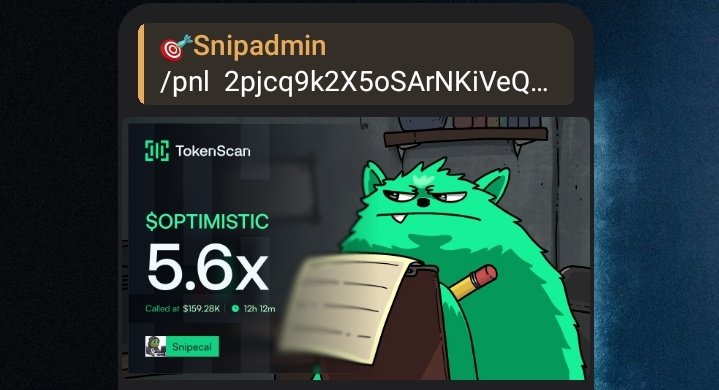 snipecal's tweet photo. $OPTIMISTIC achieved a 5.6x run today 🎯
The alert was issued in my private Telegram ahead of the move.

Timing is the difference between watching and winning.
We move before the noise.

Step in → https://t.co/NFn0DwYGE4 https://t.co/hom4NygPd1