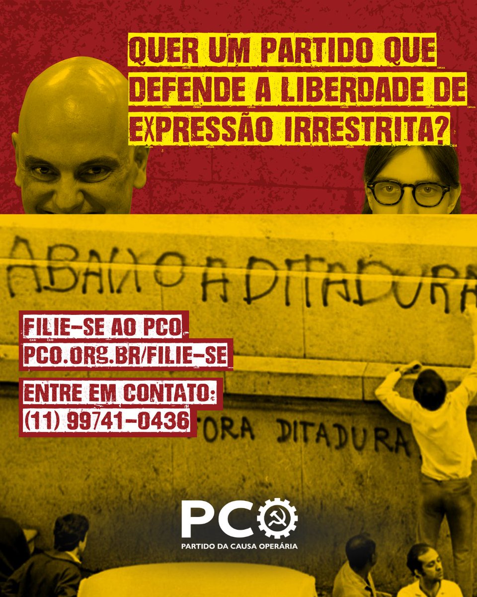 PCO - Partido da Causa Operária tweet media
