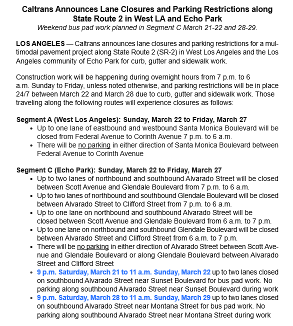 Caltrans District 7 tweet media