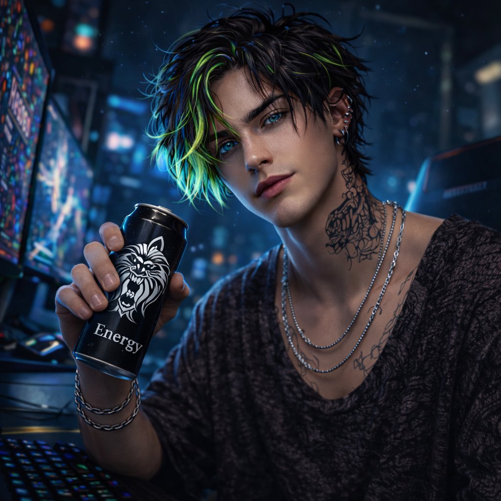 KANADEMIO_art's tweet image. #AI深夜のゲーマー男子 

ーMidnight Dominatorー 

“Quick break. Back to winning.”

（ちょっと休憩。また勝ちに戻る。）

#KANADEMIO #VisualArchive #AIart︎ #AIillustration