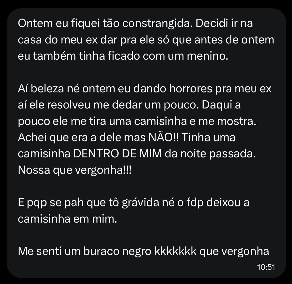 Confissoes pra ler cagando 𝕏 tweet media