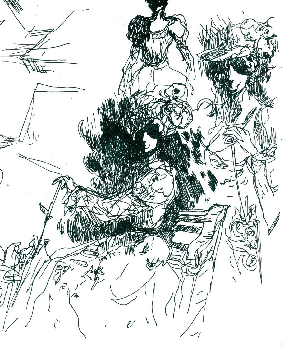 YvesRahuel's tweet image. #comics #absinthe #inkonpaper #freak #pendrawing