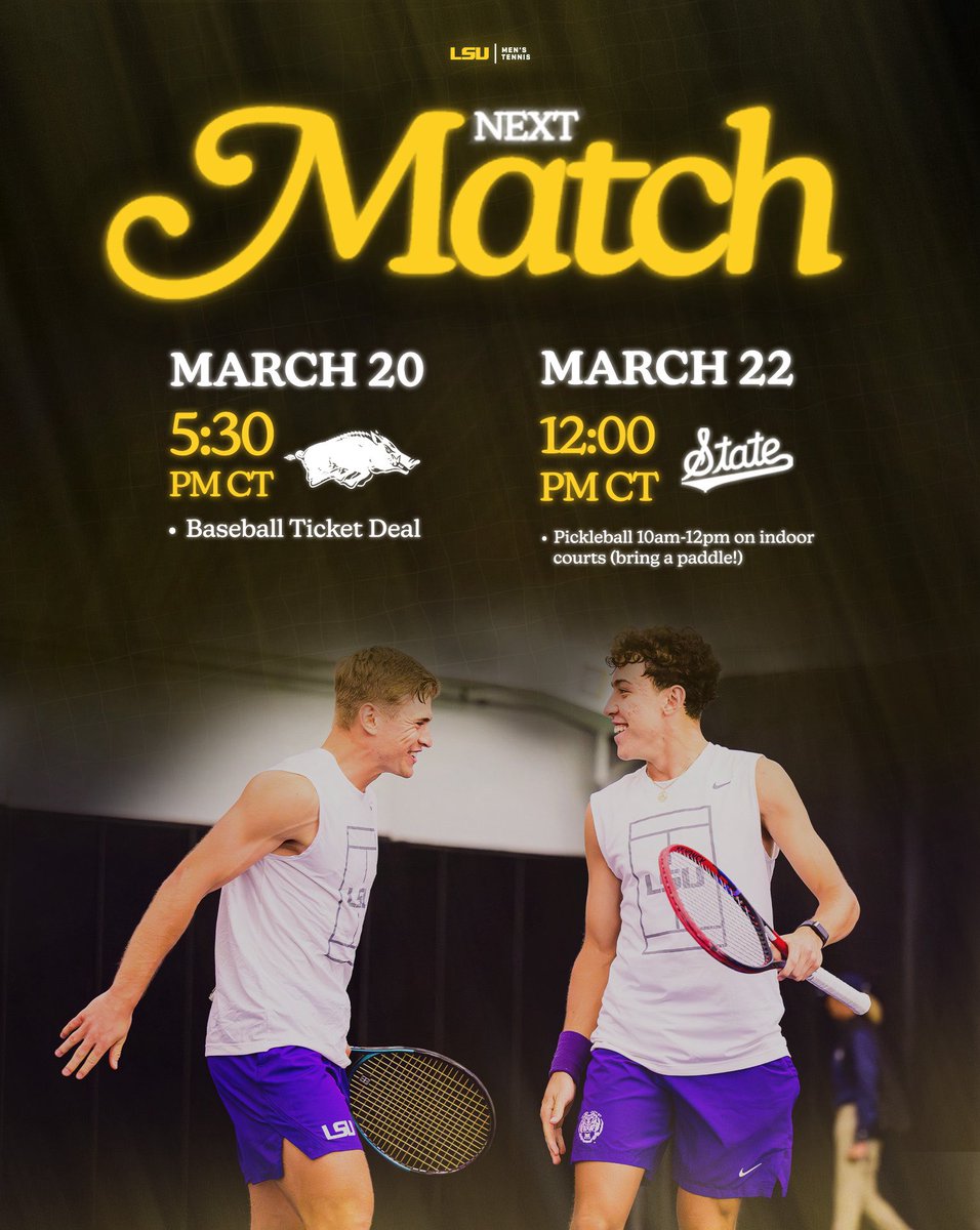 LSU Men's Tennis tweet media