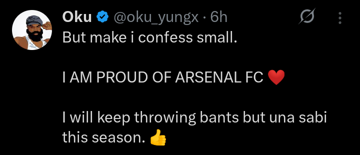 Gunners pidgin tweet media