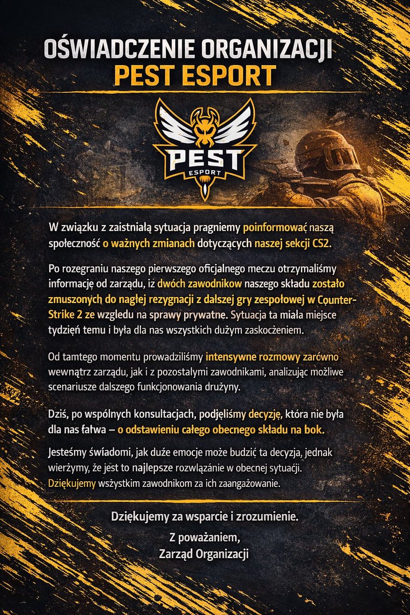 PEST Esport tweet media