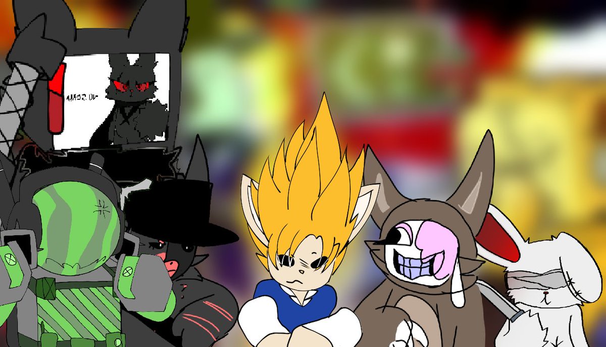 <a href="/L_LALZULI4100/">Lapis</a> vs Todo el grupo sin algún motivo:
(Abajo los dibujos por separados)