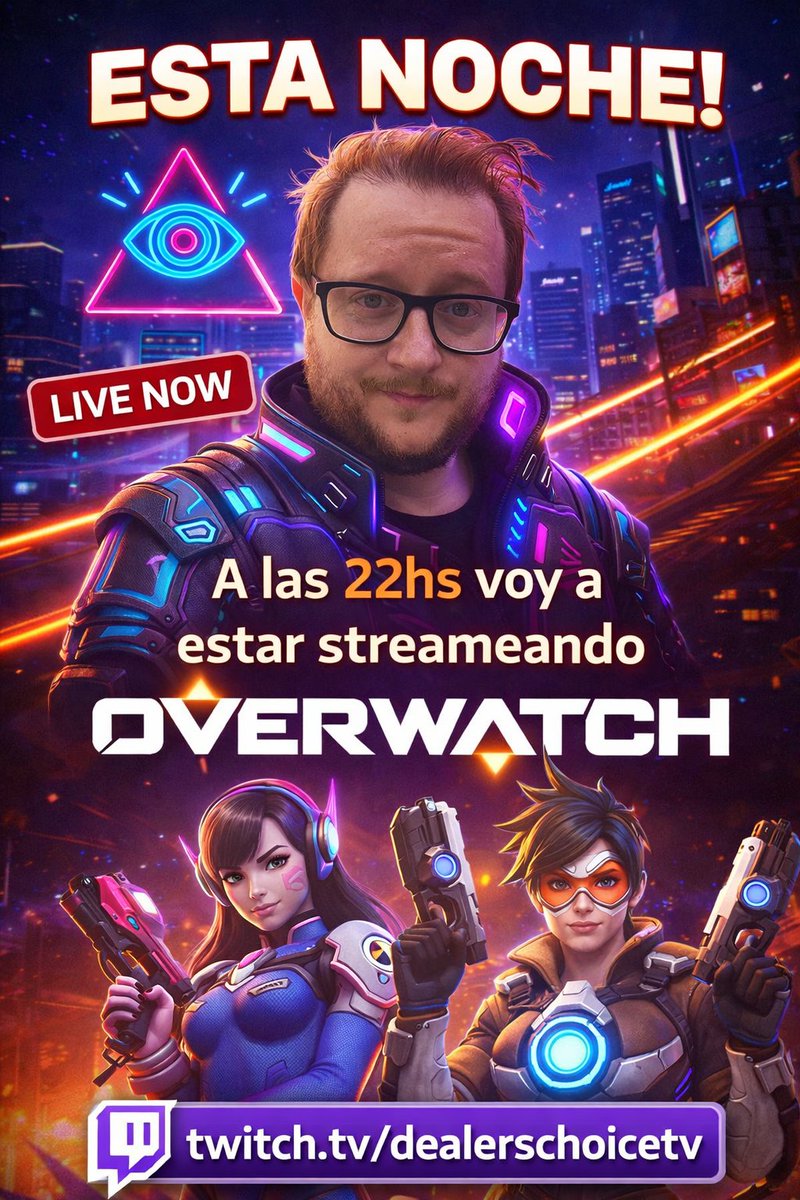 HOY 22hs

La IA se fue a la chota, no entiendo como podrian no venir con este flyer

twitch.tv/dealerschoicetv