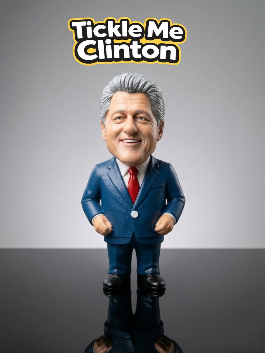 Blaerov's tweet photo. Tickle Me Clinton: Interactive Gag Toy &amp; Prank Sound Figure https://t.co/5OH7u4bAl9 ​"That tickle is off the record."
​#3Dprinting #ArtToy #Prank @crealitycl https://t.co/iiWlkXV1zA