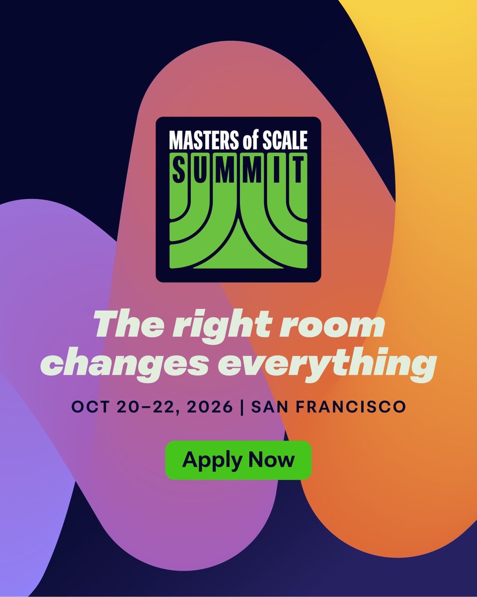 Masters of Scale tweet media