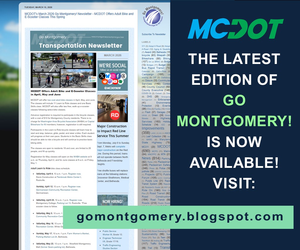 Montgomery County, MD - Dept. of Transportation tweet media