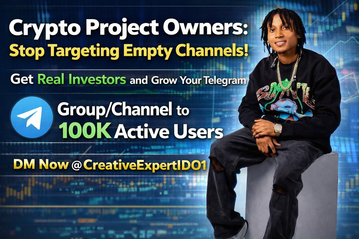 CreativexpertI's tweet photo. Grow your Telegram group from 0 to 55K+ 🚀 Learn Telegram promotion, real user growth, and how to detect fake vs real members. #TelegramGrowth #TelegramPromotion #TelegramMarketing #CryptoMarketing https://t.co/VcK6EMTsbd
