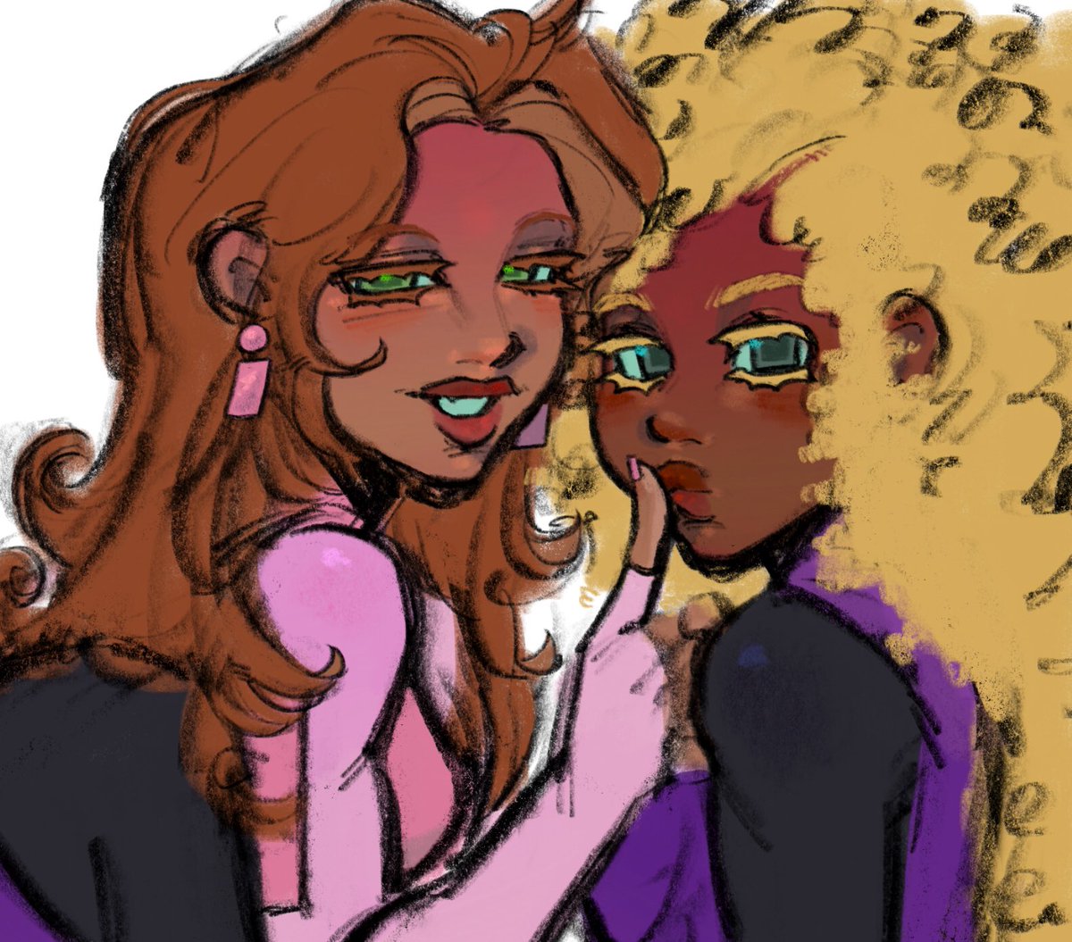 blxxderz's tweet photo. pt2 hi this is my yurigem of #stephaniebrown and #atomeve #evewilkins #invincible #dccomics #ComicArt #niggayuri https://t.co/RabKHlo80y
