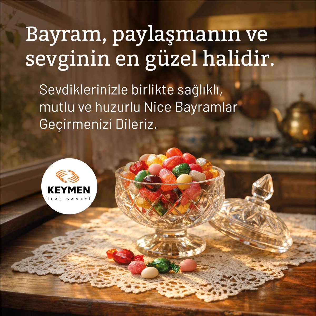 keymenilac's tweet photo. Sevdiklerinizle birlikte sağlık, huzur ve mutluluk dolu bir bayram geçirmenizi dileriz. #RamazanBayramı’nız kutlu olsun.🧡🍬 https://t.co/ulkMct7kaz