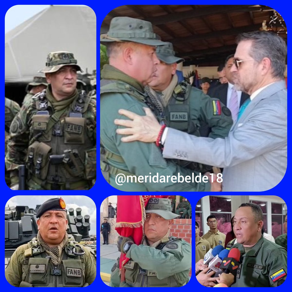 🚨¡ALERTA EN CARABOBO!
📢El General/Div. Héctor José Cadenas Daal (ZODI Carabobo) es quien coordina el brazo represor en el estado con el apoyo de Rafael Lacava.
Bajo su mando operan los "COLECTIVOS CHAVISTAS" para amedrentar al pueblo.
¡La cadena de mando está identificada! 😡🤷