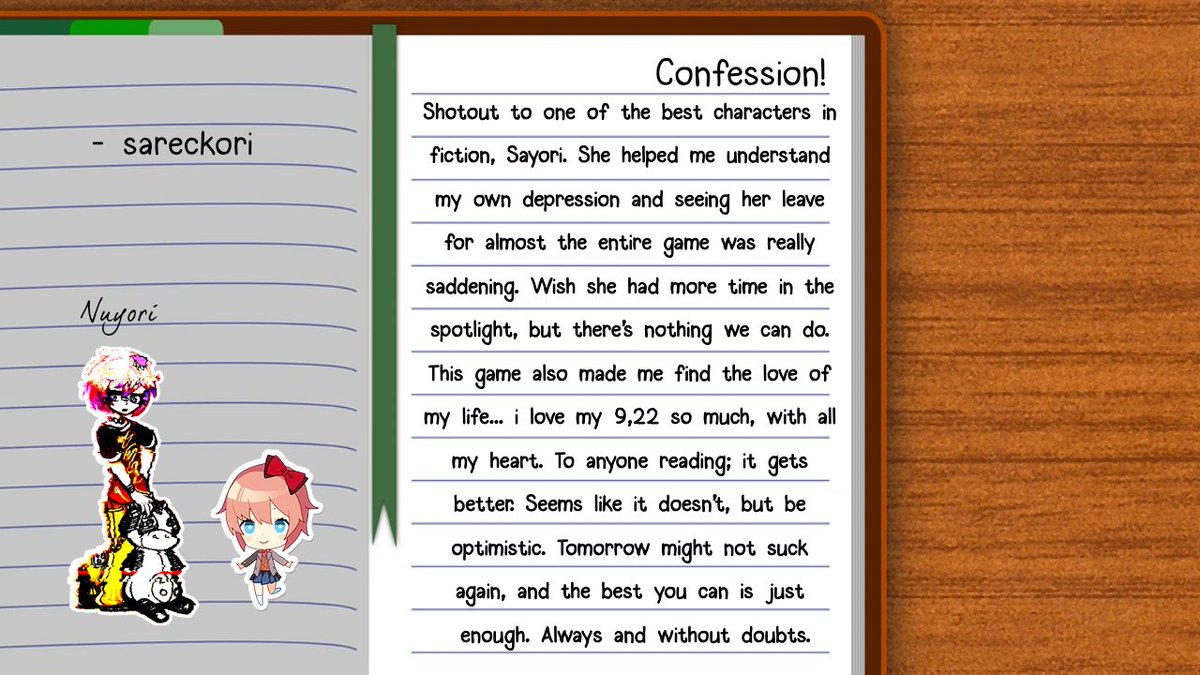 Doki Doki Literature Club Confessions tweet media