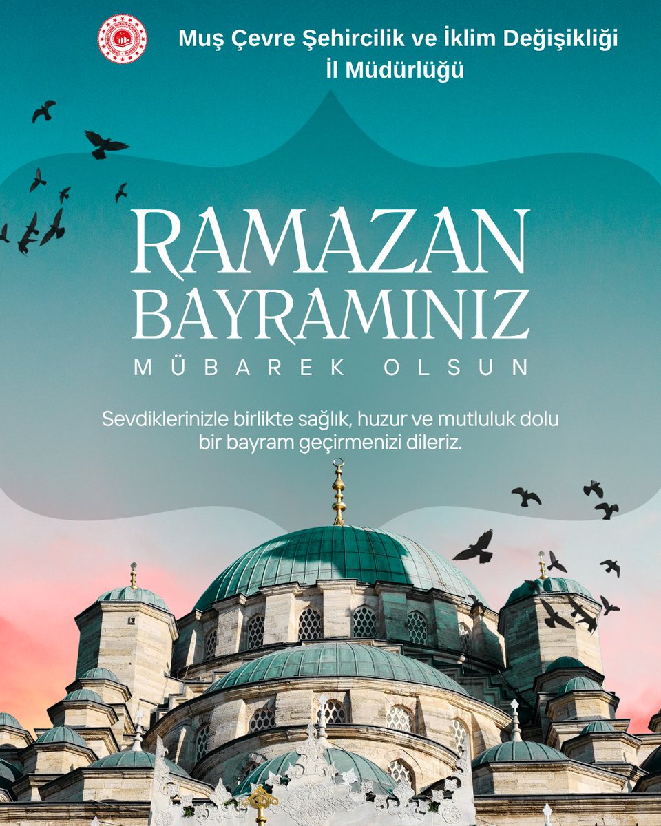 MusCsidm's tweet photo. Ailenizle ve sevdiklerinizle bir arada olacağınız, her daim huzurla hatırlayacağınız bir bayram geçirmenizi diliyoruz.

Ramazan Bayramınız kutlu olsun. https://t.co/J4NSAibVyz