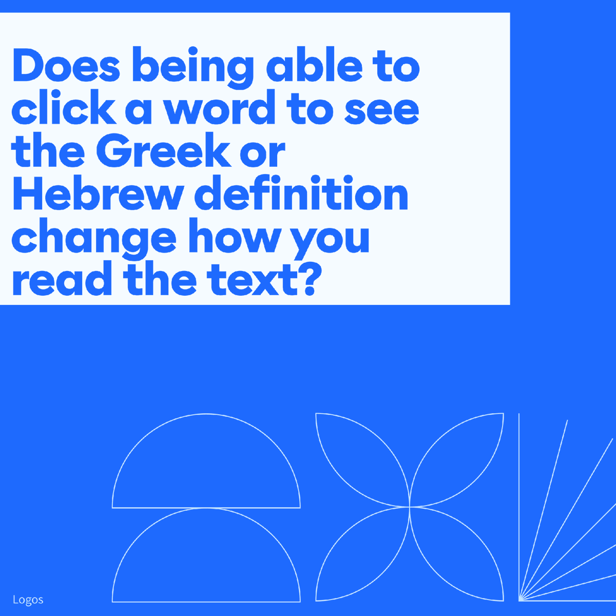 Logos Bible Study App tweet media