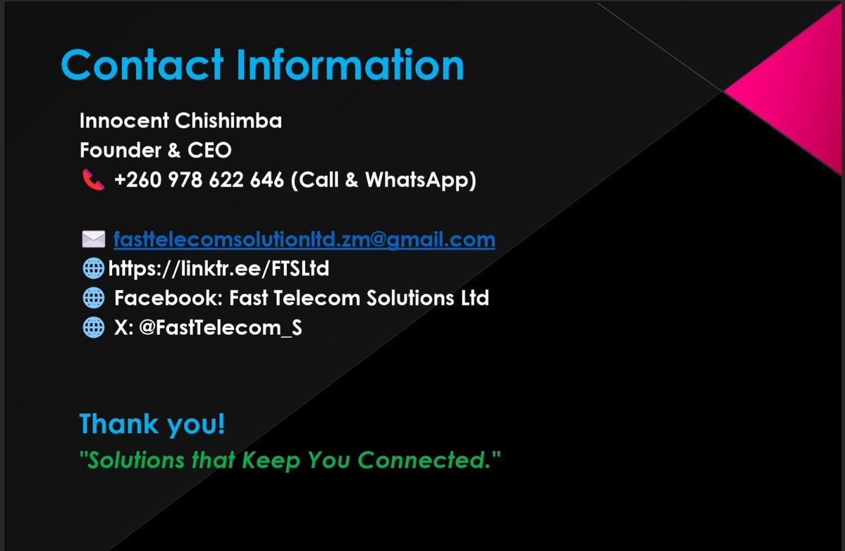 Fast Telecom Solutions Ltd tweet media